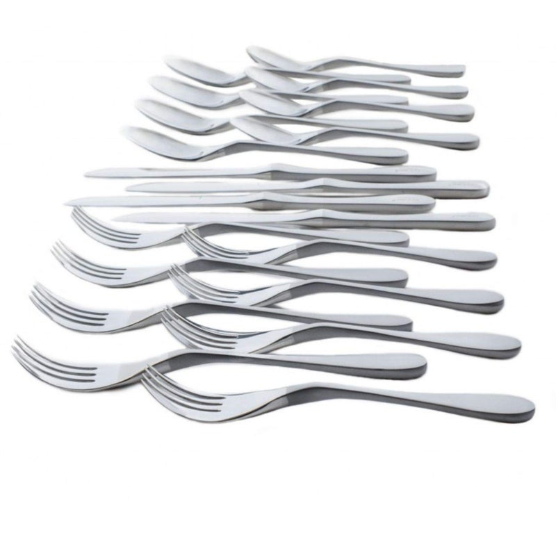 Knork Original Cutlery Utensils Flatware Set, 20 Piece (Service for 4), Duo Silver - Image 1